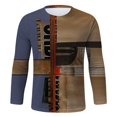 thumbnail image 4 of AMERTEER T-shirt Décontracté pour Hommes Impression Numérique 3D Col Rond Manches Longues, 4 of 6