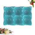 thumbnail image 2 of 6 Grids Egg Holder Ceramic Anti-Slip Egg Box Refrigerator Shockproof Egg Storage Box (Sky-blue), 2 of 8