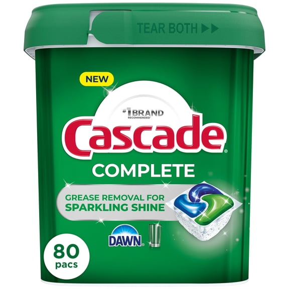 Détergent pour lave-vaisselle Cascade Complete, Frais, 80 u
