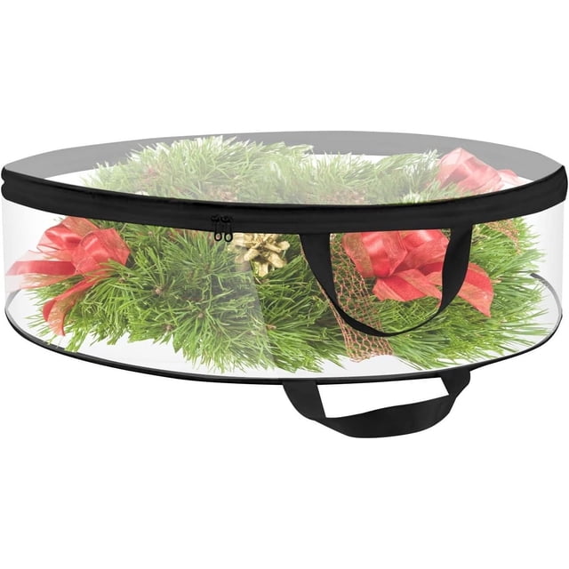 Horkkom Christmas Storage Oxford Cloth Christmas Tree Storage Bag Finishing Bag Christmas Tree Storage Bag Insect-proof-proof Wreath Storage Bag 24*22*2.5