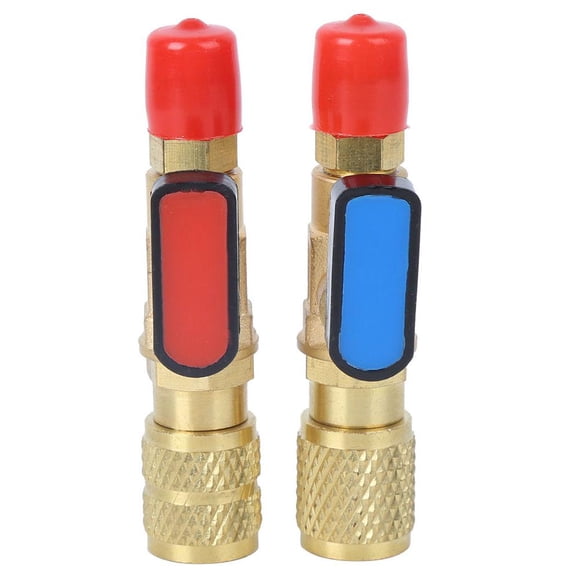 LHCER Outils de Climatisation, Valve de Chargement de Climatisation, Valve de Réfrigérateur Adaptateur de Tuyau de Chargement de Climatisation Valve à Bille pour R22 R410A