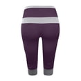 thumbnail image 3 of AherBiu Plus Size Capris for Women Low Rise Elastic Drawstring Joggers Sweatpants Running Sports Capri Pants, 3 of 4
