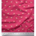 thumbnail image 1 of Soimoi Pink Heavy Canvas Fabric American Robin Bird Fabric Prints by Yard 58 Inch Wide, 1 of 5