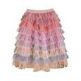 thumbnail image 3 of MIASHUI Girls Ballet Skirt Tiered Patchwork Ruffles Dance Party for Kids Toddler Children Purple,7-8 Years, 3 of 7