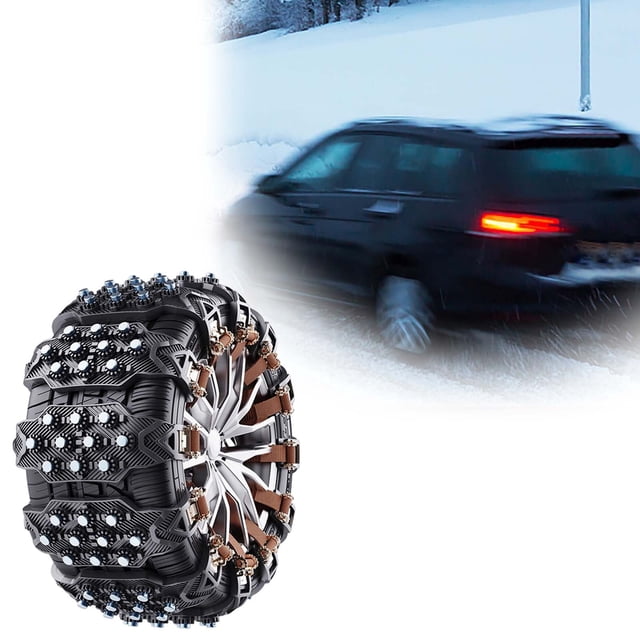 Winter Car Tire Chains for Small Cars Quick Installation Stable Traction and Safe Driving on Roads