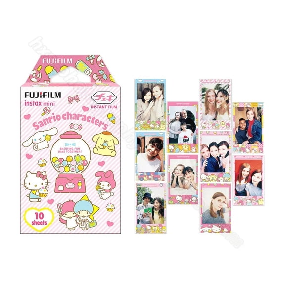 Fujifilm Instax Mini 9 8 Film Sanrio Photo Papers For Instax Mini 9 8 70 90 7s 25 Hello Kitty Instant Camera SP-2 LiPlay Printer