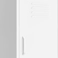 thumbnail image 5 of vidaXL Armoire de Rangement Blanche 42,5x35x101,5 cm Acier, 5 of 5