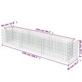 thumbnail image 4 of vidaXL Gabion Lit Surélevé Acier Galvanisé 270x50x50 cm, 4 of 5