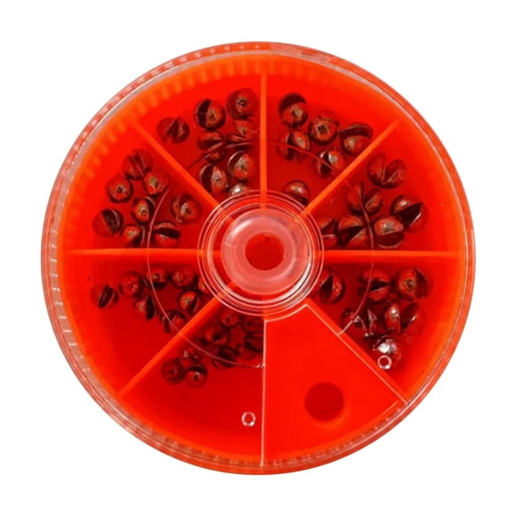 Drppepioner 100 Plombs de Pêche pour Oeufs, Plomb pour la Pêche, Poids, Boîte à Shooter Séparée