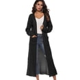 thumbnail image 4 of Women‘s Lightweight Long Sleeve Cardigan Sweaters Irregular Split Open Front Thin Knit Sweater with Pockets, 4 of 6