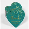 thumbnail image 2 of Inkdotpot Real Gold Foil Thanks From The New Wedding Tags Favor Hang Paper Tags 50 Pieces, 2 of 6