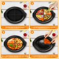 thumbnail image 3 of EASTIN 4 Pcs Silicone Slow Cooker Divider Liners for 6 QT Pot  Black, 3 of 8