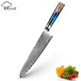 thumbnail image 4 of 9 inch Kitchen Damascus Steel VG10 Chef Knife Blue Resin and Color Wood Handle with Box, 4 of 7