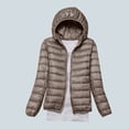 thumbnail image 2 of RKSTN Puffer Jacket Womens Winter Fashion Solid Color Lightweight Hooded Short Korean Style Jacket Plus Size Full Zipper Warm Jacket with Pockets, 2 of 7