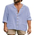 thumbnail image 1 of Casual Button down Tops with Pockets for Men‘s Long Sleeve Shirts, 1 of 8