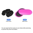 thumbnail image 3 of Unique Bargains Exercise Core Sliders, Oval Glider Discs with Feet Covers, Dual Sided, Home Gym, Pink, 3 of 6