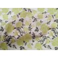 thumbnail image 4 of oneOone Tissu Popeline de Coton Imprimé Feuilles & Floral Ikat au Mètre 56 Pouces de Large, 4 of 4