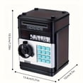 thumbnail image 2 of EASTIN Digital Piggy Bank ATM Machine for Kids  Electronic Money Saving Bank with Password Lock  Automatic Paper Currency and Coin Storage Box  Black Plastic Toy Bank, 2 of 6