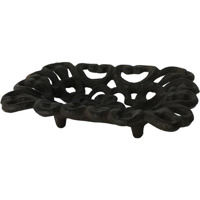 Cast Iron Soap Dish, Black