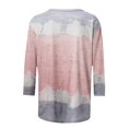thumbnail image 2 of Birdeem T-Shirt Imprimé pour Femmes, Blouse Mi-Longue à Manches 3/4, Col Rond, Hauts Décontractés, 2 of 5