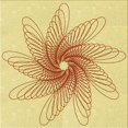 thumbnail image 1 of Ahgly Company Tapis d'Intérieur Lavable en Machine Carré Transitionnel Jaune Soleil, 8 Pieds Carré, 1 of 7