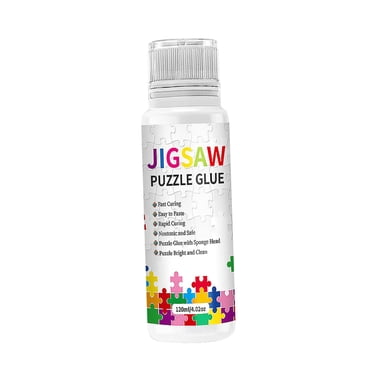 Jigsaw Puzzle Glue Puzzle Saver Glue with Sponge Head Applicator Puzzle Glue