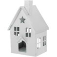 thumbnail image 1 of LOVEVER Christmas Candle Holder Galvanized Tin Houses Iron, 1 of 8