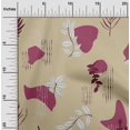 thumbnail image 2 of oneOone Viscose Jersey Light Brown Fabric Abstracts Craft Projects Decor Fabric Printed By The Yard 60 Inch Wide, 2 of 5
