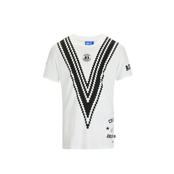 ADIDAS ORIGINALS V Branded Tee SHIRT S19168 White / Black ( M )