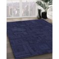 thumbnail image 3 of Ahgly Tapis d'Intérieur Lavable en Machine Carré Bleu Nuit, 6 Pieds Carré, 3 of 7