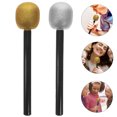 thumbnail image 2 of SHISUYAN 4Pcs Fake Microphone Models Simulated Microphone Toys Glitter Fake Microphone Props Kids Toys, 2 of 9