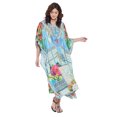 thumbnail image 1 of Robe Kaftan Longue Décontractée Ample à Manches Kimono pour Femmes Grande Taille, Tenue de Villégiature, Robe de Soirée, Fête, Été, Plage, Couvre-Maillot, 1 of 6