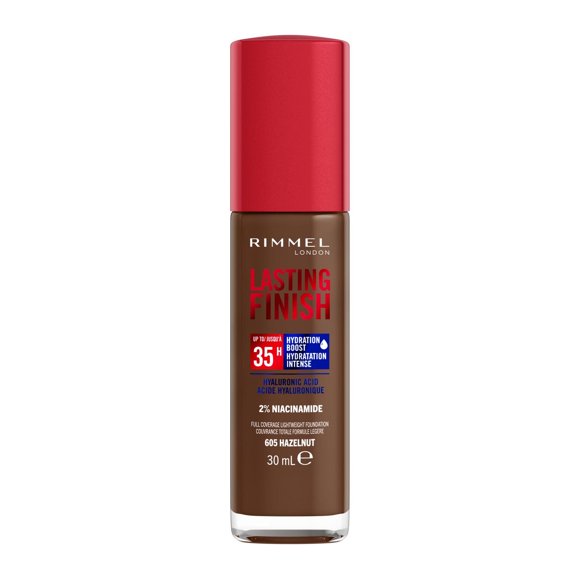 Rimmel Lasting Finish 35 Hour Foundation, Long-Wearing, Hydrating, Vegan Formula, Full-Coverage