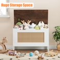 thumbnail image 2 of Storage Chest 30Inch Toy Chest for Boys and Girls, Kids Wood Large Toy Box with Safety Hinge, Storage Bench, Lightweight, Foldable, Space-Saving, Multi-Functional Stool, 2 of 8