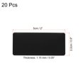 thumbnail image 2 of Unique Bargains 2'x1' Metal Name Plate Anodized Aluminium Self Adhesive Sign Tag Black 20 Pack, 2 of 6