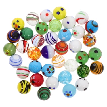 Milisten 38pcs Glass Marbles Colored Marbles for Vase Fillers Smooth Marbles Games Marbles Bulk