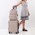 thumbnail image 3 of Jetstream® 2-Piece Carry-On Luggage Set – 20" Hardside Spinner Carry On Suitcase and Foldable Travel Backpack, 3 of 10
