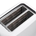 thumbnail image 2 of Mainstays 2-Slice Toaster with 6 Shade Settings and Removable Crumb Tray, Arctic White, 2 of 8