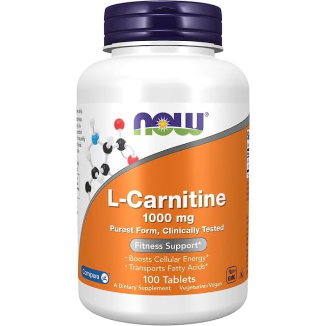 Now Foods - L-Carnitine, Double Strength 1000mg, 100 Units