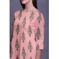 thumbnail image 4 of Bimba 3/4 Sleeve Straight Tunic Tops Printed Kurta Summer Wear For Women, 4 of 6