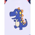 thumbnail image 3 of Faithtur Boy's Two Pcs Summer Beach Bathing Suit, Cartoon Printed Swimwear, 3 of 9
