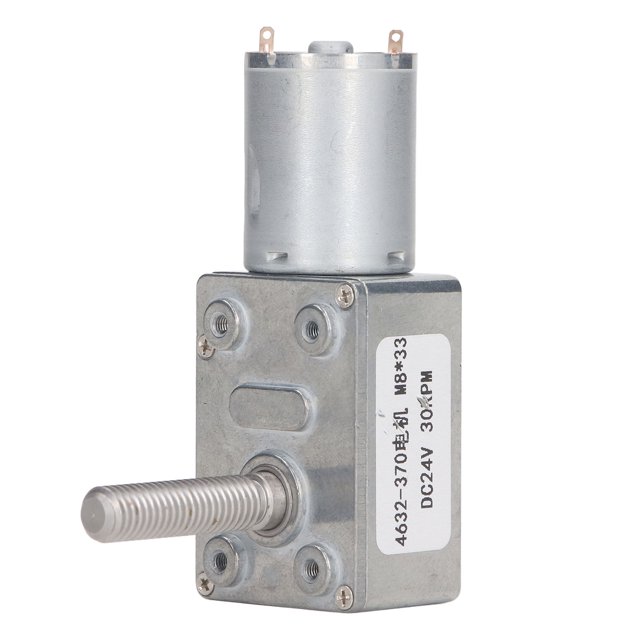 DC Gear Motor,Gear Motor DC 24V Self Locking Worm Gear Motor Geared Motor Exceptional Value