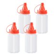 thumbnail image 3 of S SERENABLE 4Pcs Small Bottles Portable Food Storage Container Seasoning Bottles Bottle Red, 3 of 9