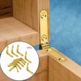 thumbnail image 2 of 10Pcs/Bag 90 Degree Hinges Zinc Alloy Spring Hinge for Wooden Box Jewellery Case, 2 of 4