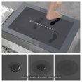 thumbnail image 3 of Maplenight Faux Diatomite Coating Bath Rug Rectangle Super Absorbent Quick Dry Non Slip Rubber Backing Washable Bathroom Floor Rugs Shower Rug Shower Mat 16x24in Modern Style Gray, 3 of 9