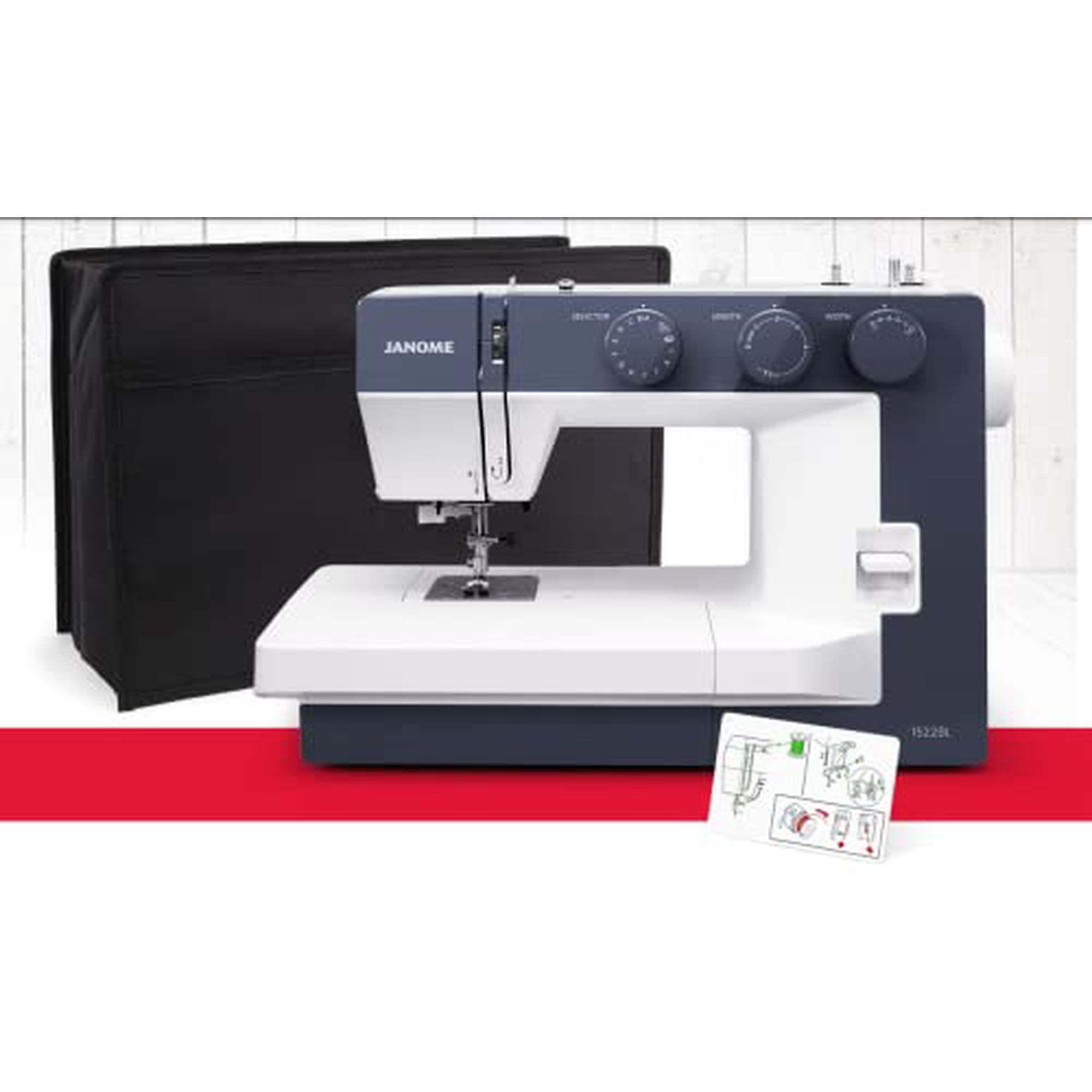 JANOME 1522BL型ミシン Janome 1522BL Sewing Machine with Automatic Needle Threader and 22