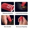 thumbnail image 2 of 2 Pieces Smartphone Games Fingertip Sleeves Sweat-proof Gloves Portable Touch Screen Comfortable Reusable Controller Covers Gray Silver, 2 of 6