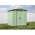 thumbnail image 1 of Arrow Classic Steel Storage Shed, 6x5, Sage Green, 1 of 8