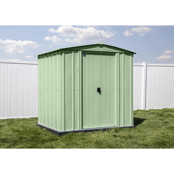 Arrow Classic Steel Storage Shed, 6x5, Vert sauge