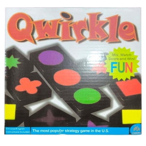 Qwirkle Wooden Board Game for 2-4 Players Strategy Game Family Educational Fun